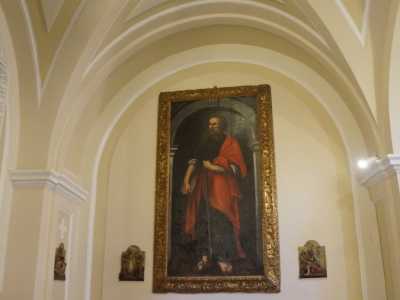 ...il secondo, del 600, un San Paolo in abiti color porpora